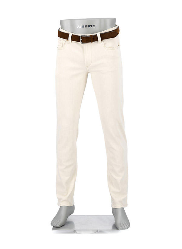 Alberto, Jeans Pipe, Regular Fit, Baumwoll-Stretch, creme