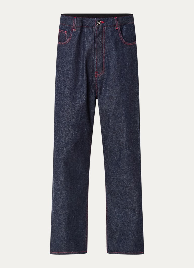 Alaïa high-waist loose-fit jeans with side pockets