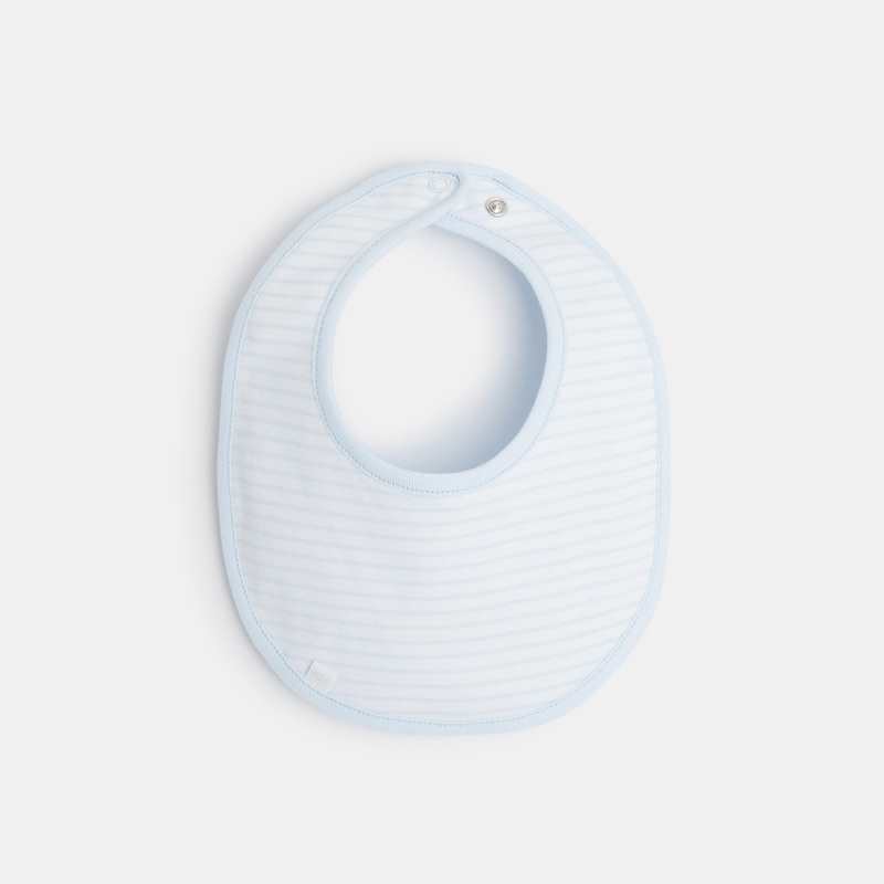 Ensemble 3 pièces bébé en velours bio bleu Absorba