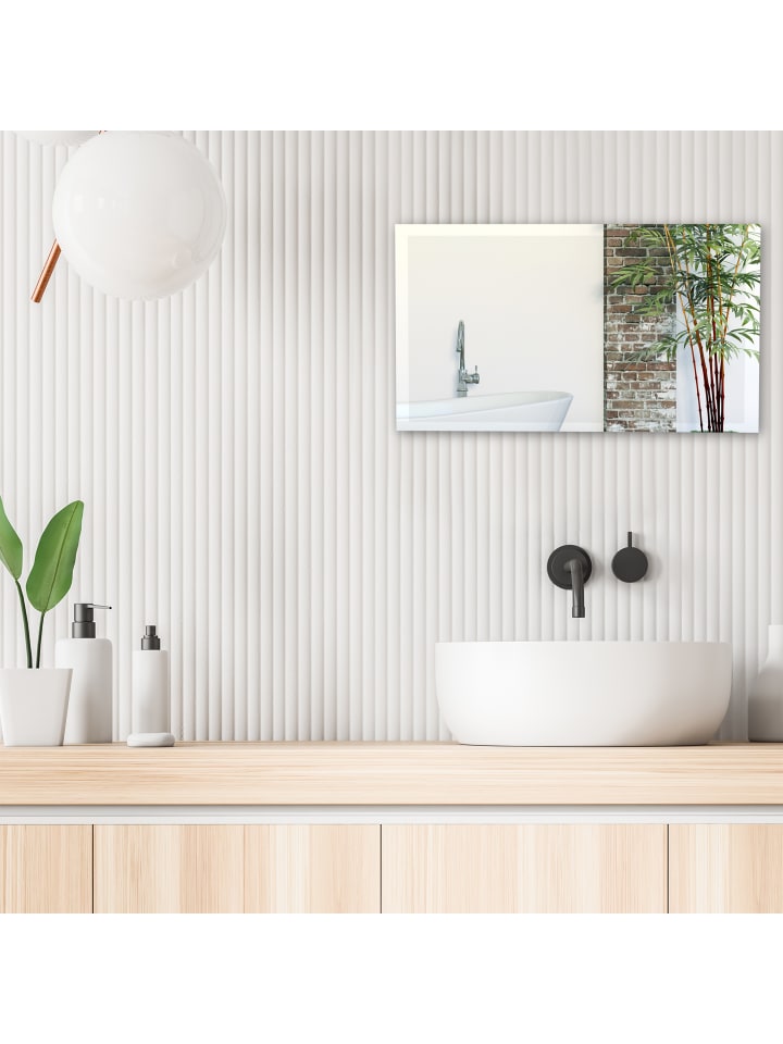 relaxdays Rahmenloser Spiegel in Transparent - 40 x 60 cm günstig kaufen onesize