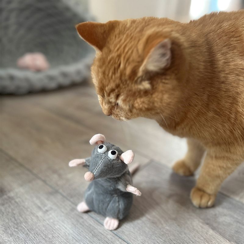 Aumüller Katzenspielzeug Ratte Cedric mit Baldrian