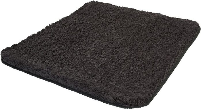 Badematte Trend Kleine Wolke, Höhe 35 mm, rutschhemmend beschichtet, fußbodenheizungsgeeignet, schnell trocknend, Baumwolle, rechteckig, Badteppich, Uni Farben, waschbar