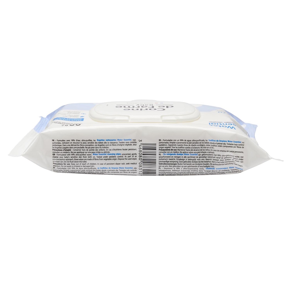 corine de farme Lingettes Water Essential *70 (fibres biodégradables) Lingettes bébé