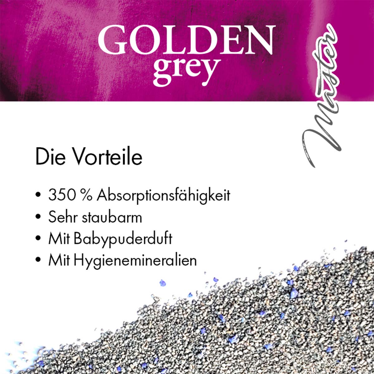 Golden Grey Master Katzenstreu mit Babypuderduft kaufen