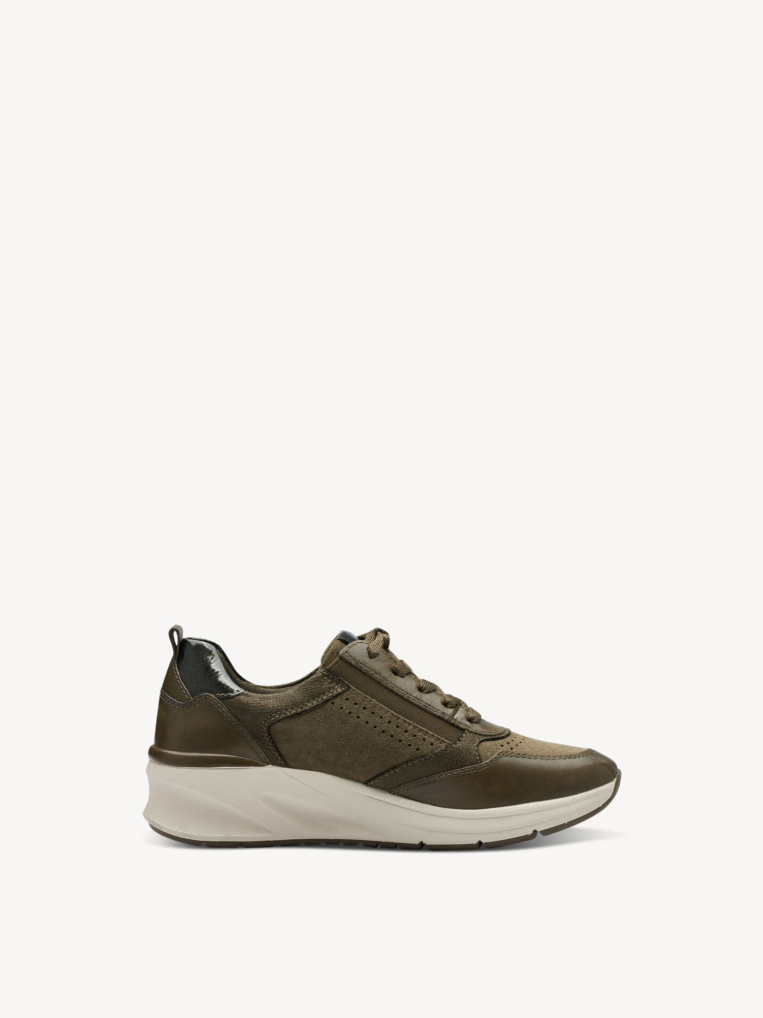 Basket en cuir - vert