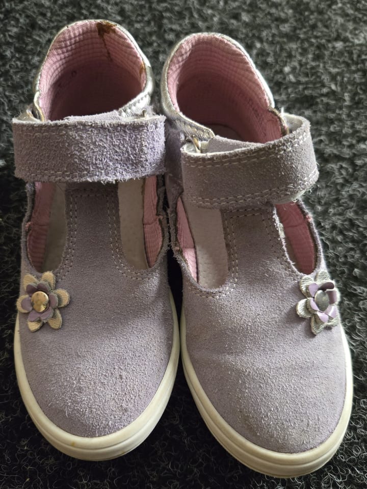Richter Shoes Leder-Halbsandalen in Flieder günstig kaufen 26