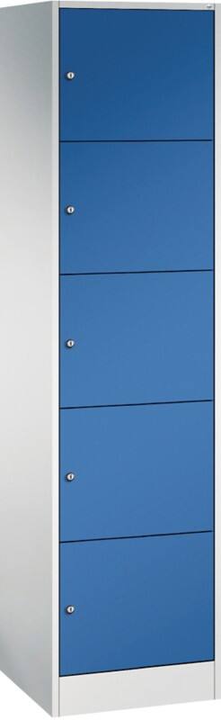 C P Serie 8070 Metall Schließfach Zylinderschloss 460 x 480 x 1.950 mm Lichtgrau 82700-10 S10009