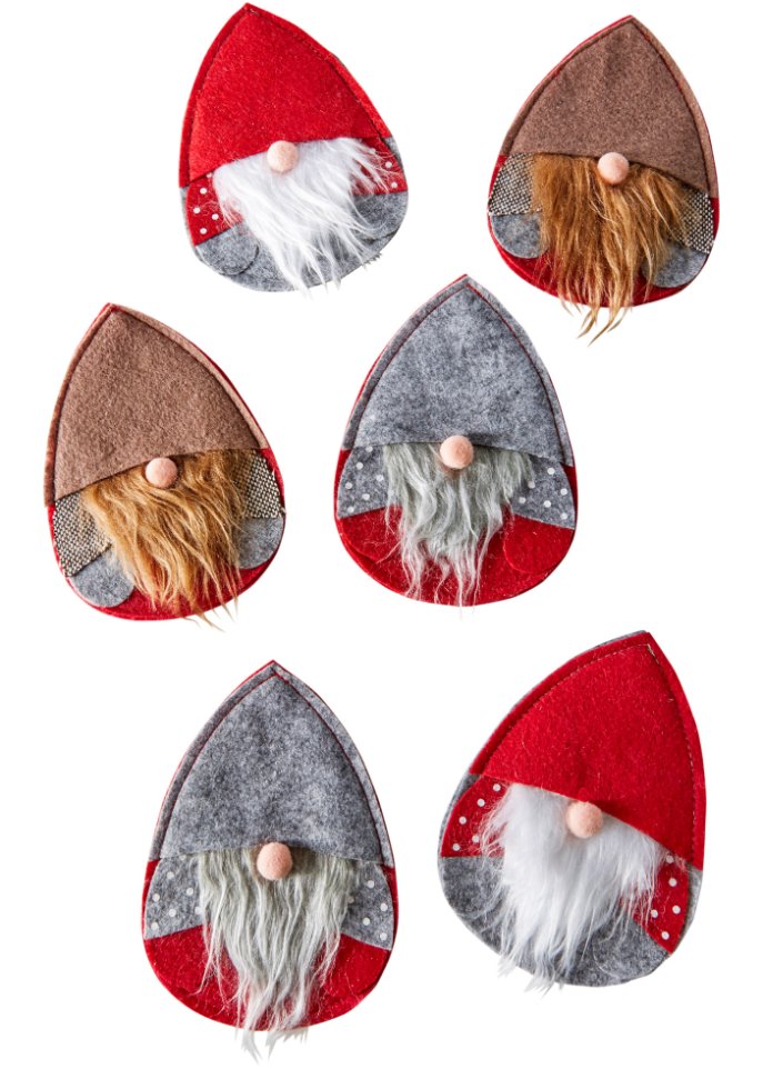 Besteckhalter im Wichtel-Design (6er Pack)