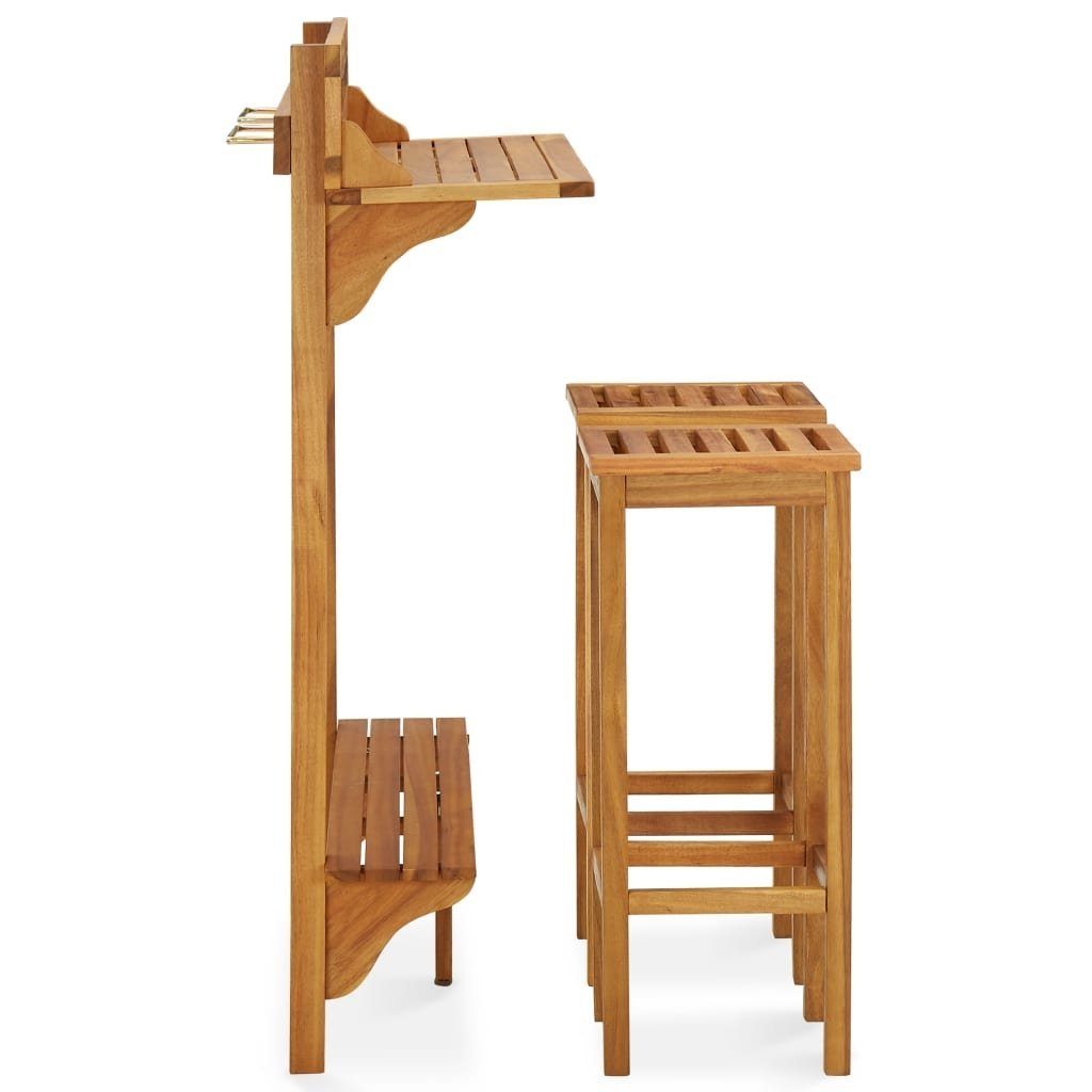 möbelando Gartenbar-Set 3015844, aus Akazie in geölt.