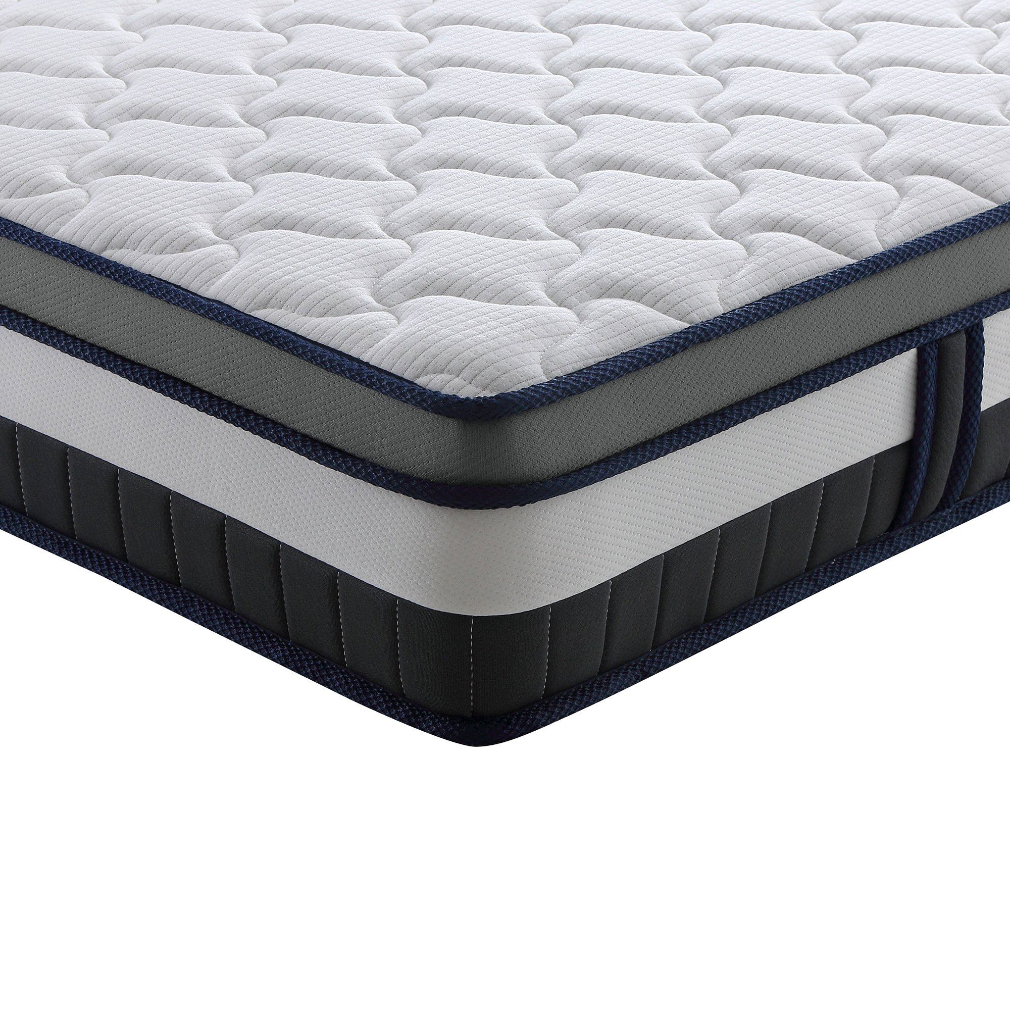 Taschenfederkernmatratze Arensberger Taschen Federkernmatratze mit integriertem Topper ALESSIA, Arensberger, 25 cm hoch, (90 x 200 cm), Höhe 25cm, Taschenfederkernmatratze mit Kaltschaum