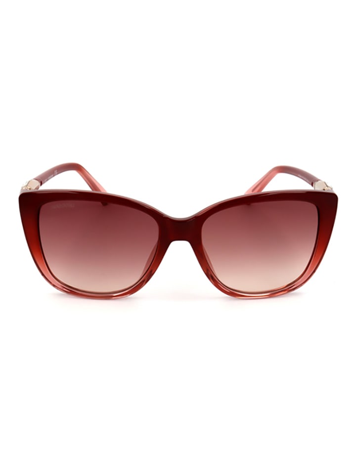 Swarovski Damen-Sonnenbrille in Rot günstig kaufen 54