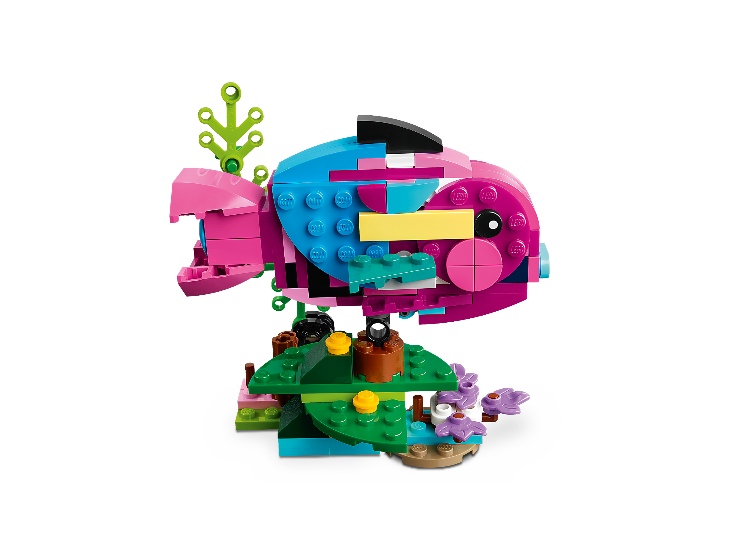 Exotischer pinkfarbener Papagei 31144