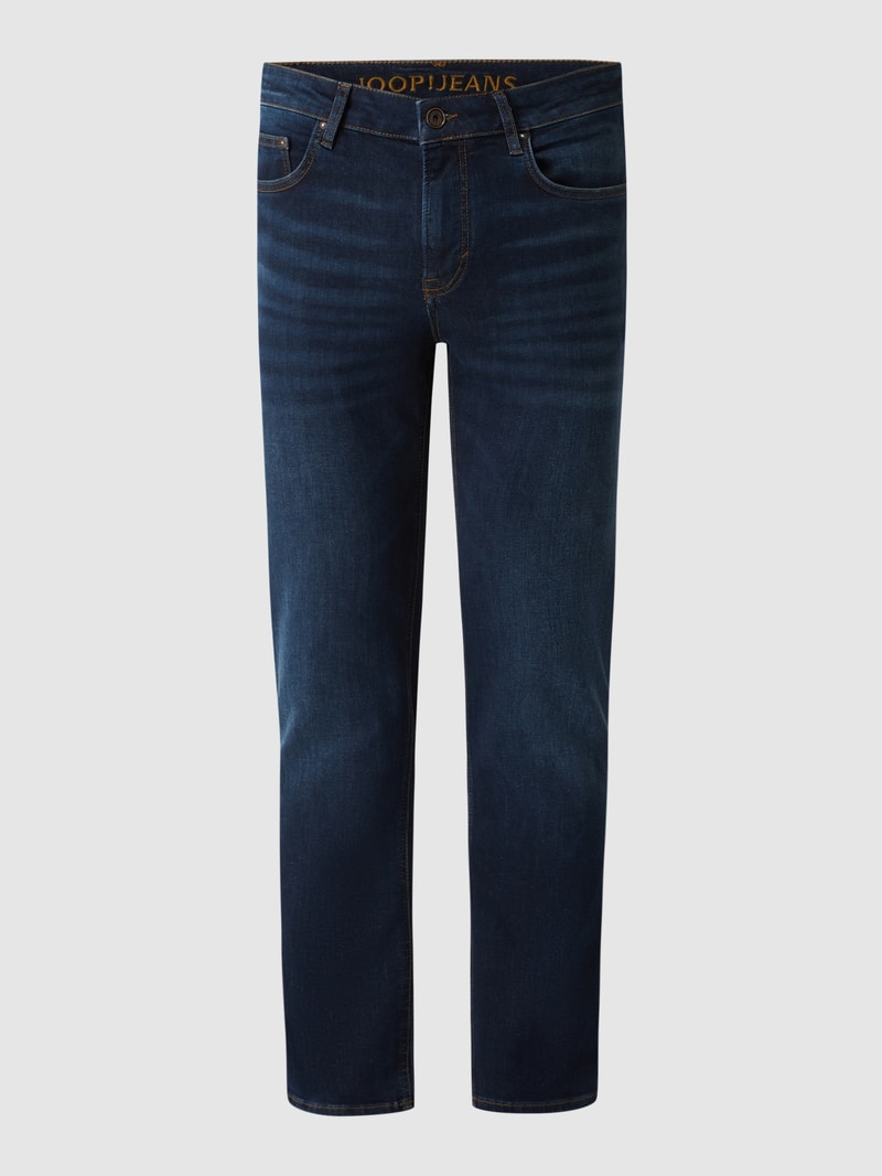 Modern Fit Jeans mit Stretch-Anteil Modell 'Mitch' in dunkelblau