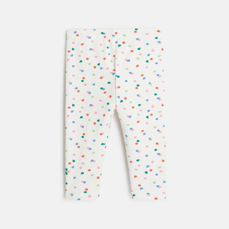 Legging bébé fille blanc à pois Catimini