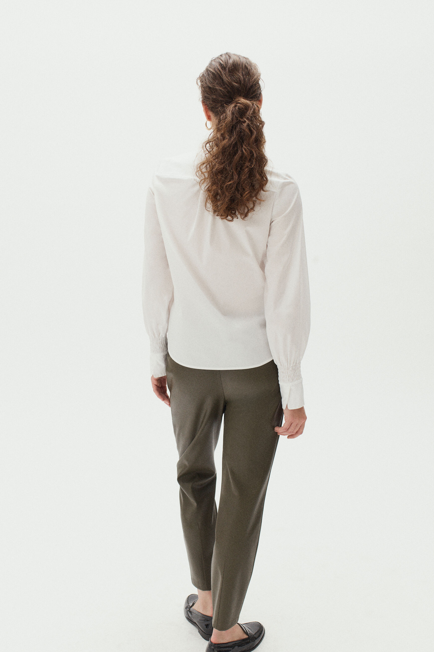 pantalon nathan vert kaki femme