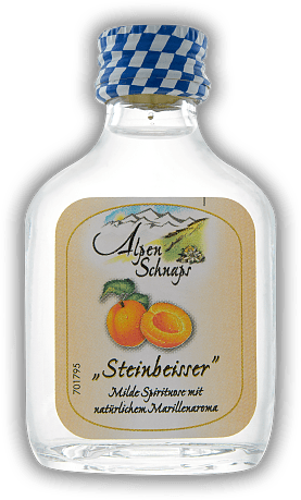 Alpenschnaps Steinbeisser mit Marillenaroma 0,02 Liter Alpenschnaps Steinbeisser mit Marillenaroma 0,02 Liter  0,02	 Liter - Vol 35%