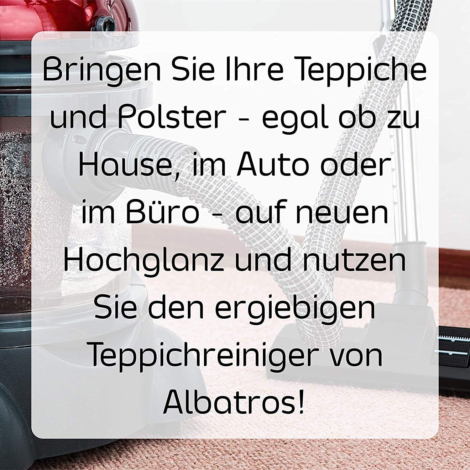 Albatros International Teppichreinigungsgerät Waschsauger Polster + Teppich HYDRO 7500 - 4in1, 1200 W