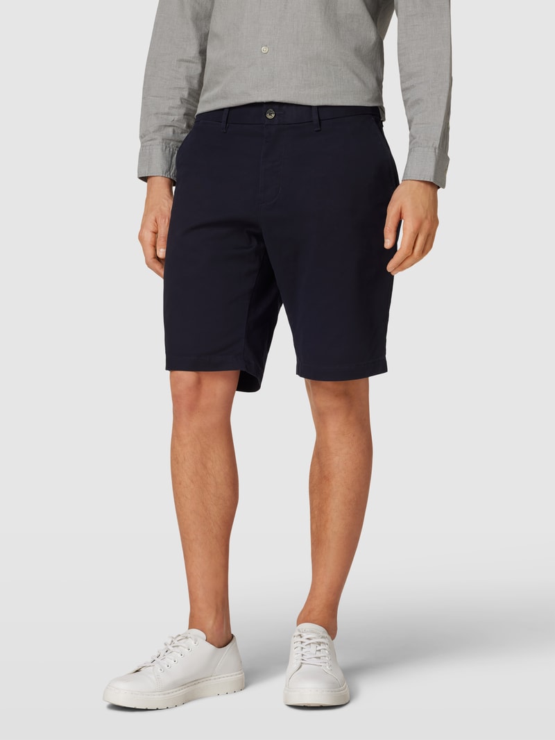 Chino-Shorts mit französischen Eingrifftaschen Modell 'HARLEM' in marineblau