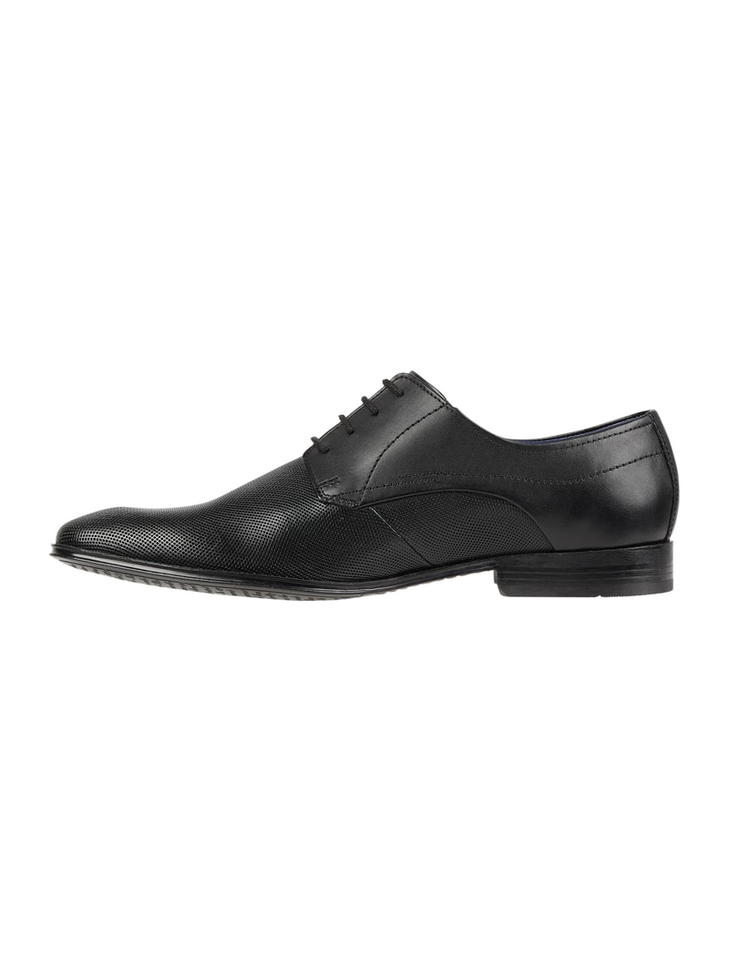 Schnürschuhe aus Leder Modell 'Mattia' in schwarz