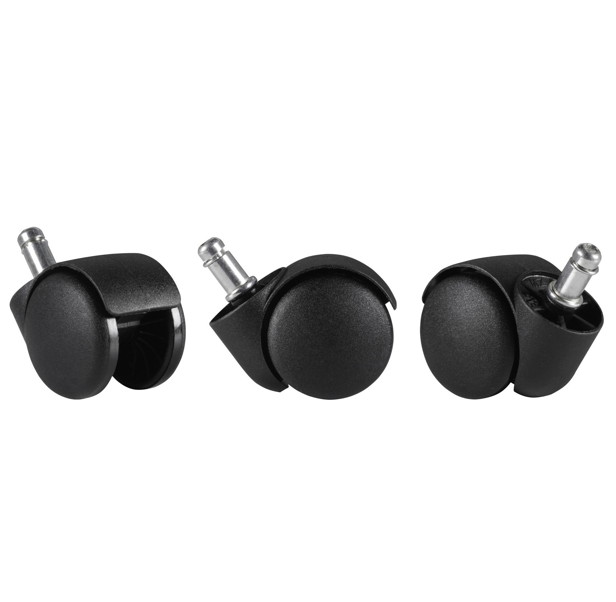 KADIMA DESIGN Stuhlrolle Premium Teppichbodenrollen für Bürostühle, 5er Set, Schwarz