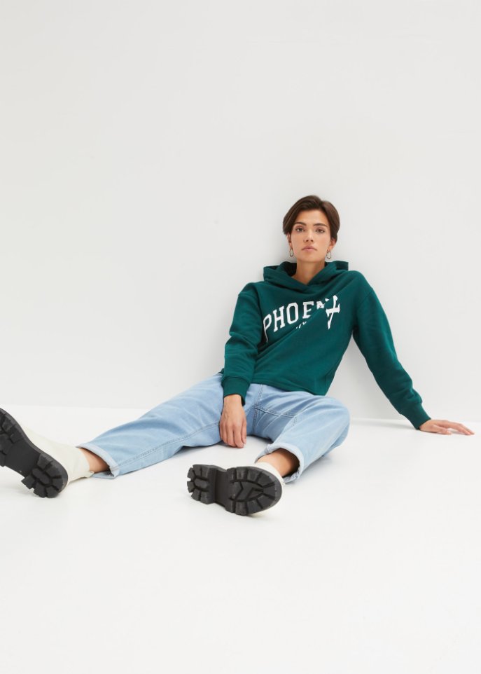 Kapuzensweatshirt mit Druck