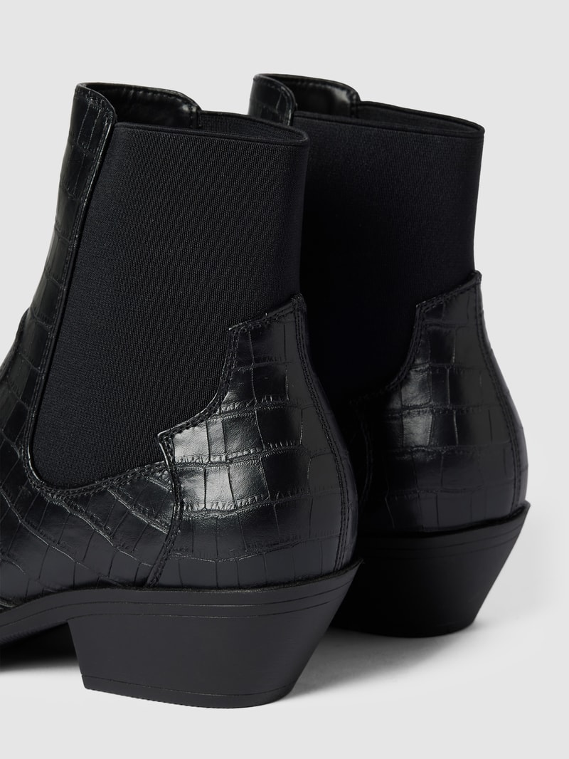 Ankle Boots im Cowboy-Stil Modell 'BRONCO' in schwarz