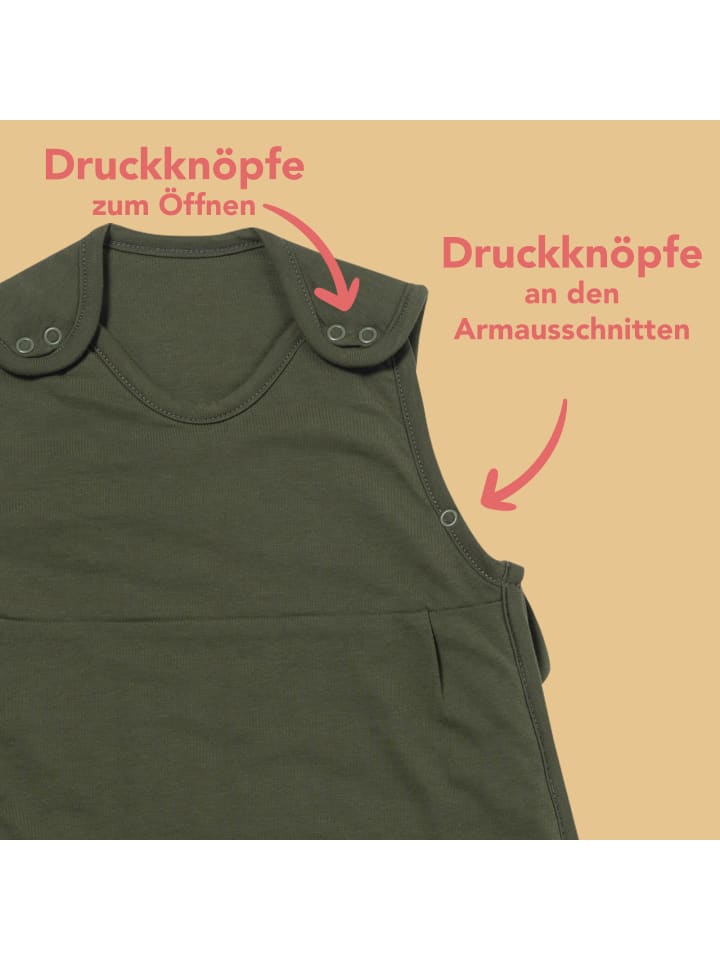 Schlummersack Babyschlafsack, 2.5 TOG in Oliv günstig kaufen