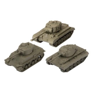 U.S.A. Tank Platoon (M4A3E8 Sherman, M26 Pershing, M24 Chaffee) (Multilingual)