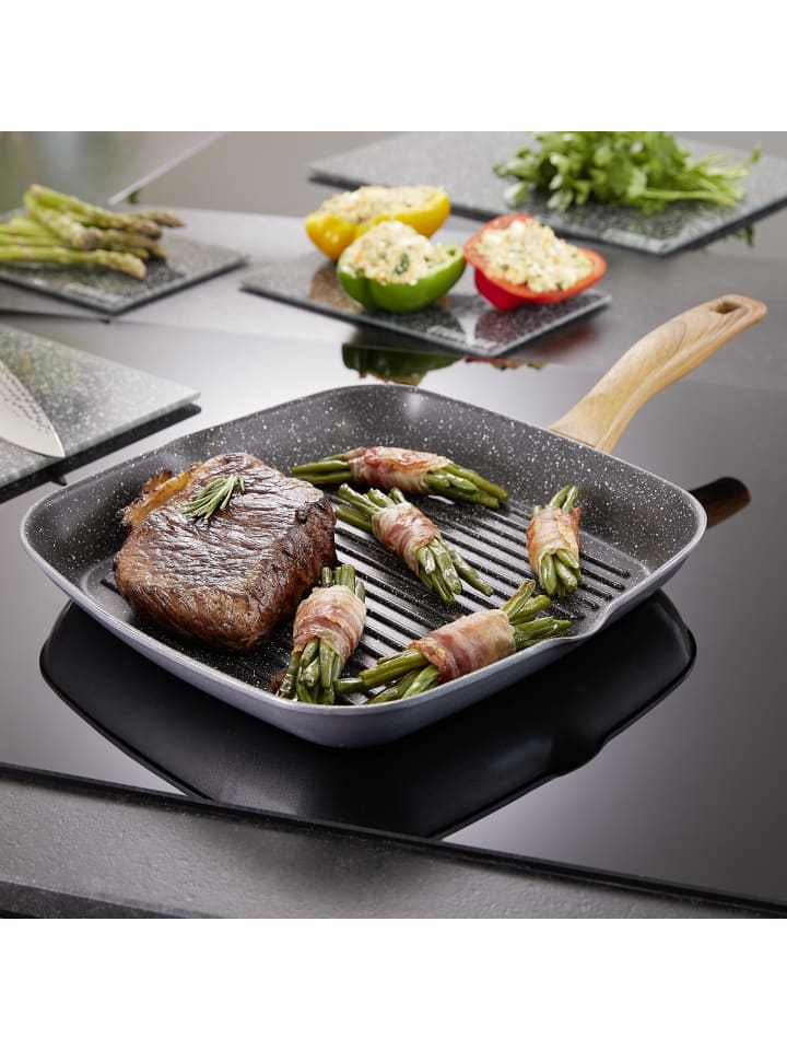 Stoneline Grillpfanne 28 cm | ohne Deckel in Anthrazit günstig kaufen 28 x 28 cm