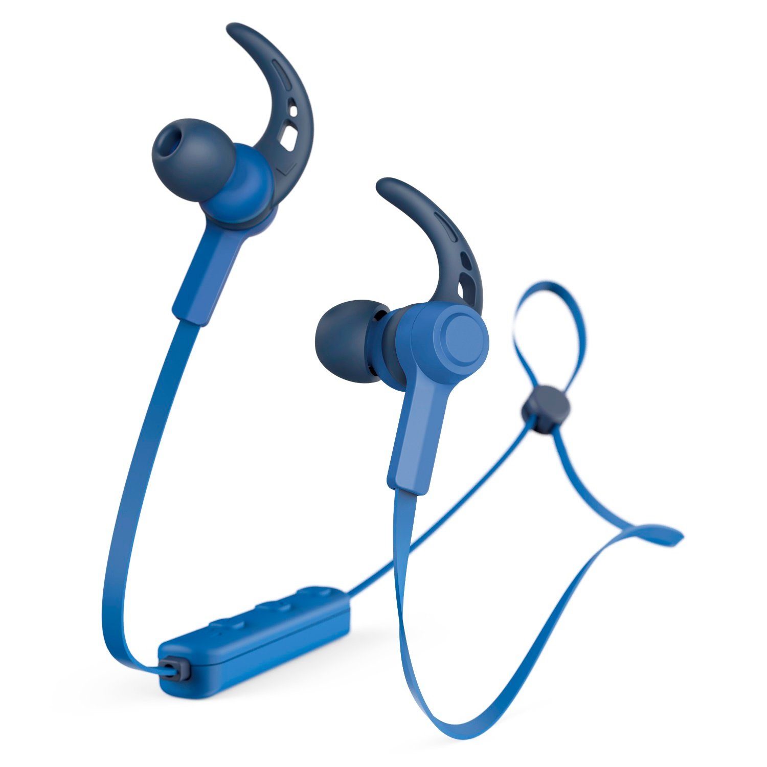 Hama Sport BT Kopfhörer Bluetooth Headset Ohrbügel Headset (Anruffunktion, Bluetooth, Mikrofon, Wiedergabe-Steuerung, Bluetooth 5.0, Schweißfest, Anruf-Funktionen, Wiedergabe-Steuerung, mit Mikrofon)