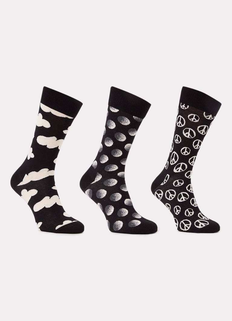 Čarape s printom Happy Socks, pakiranje od 3 komada