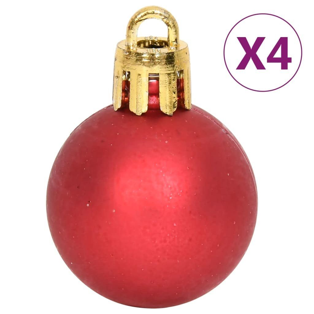 vidaXL Christbaumschmuck 64-tlg. Weihnachtskugel-Set Rot und Weiß (1-tlg)