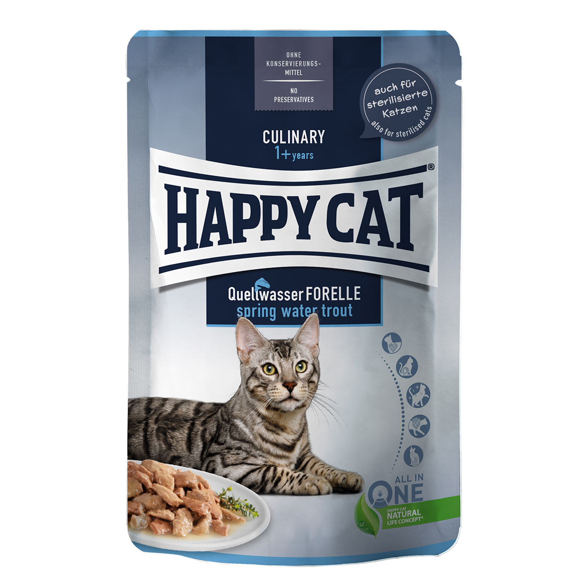 Happy Cat Culinary Meat in Sauce Quellwasser Forelle bei ZooRoyal
