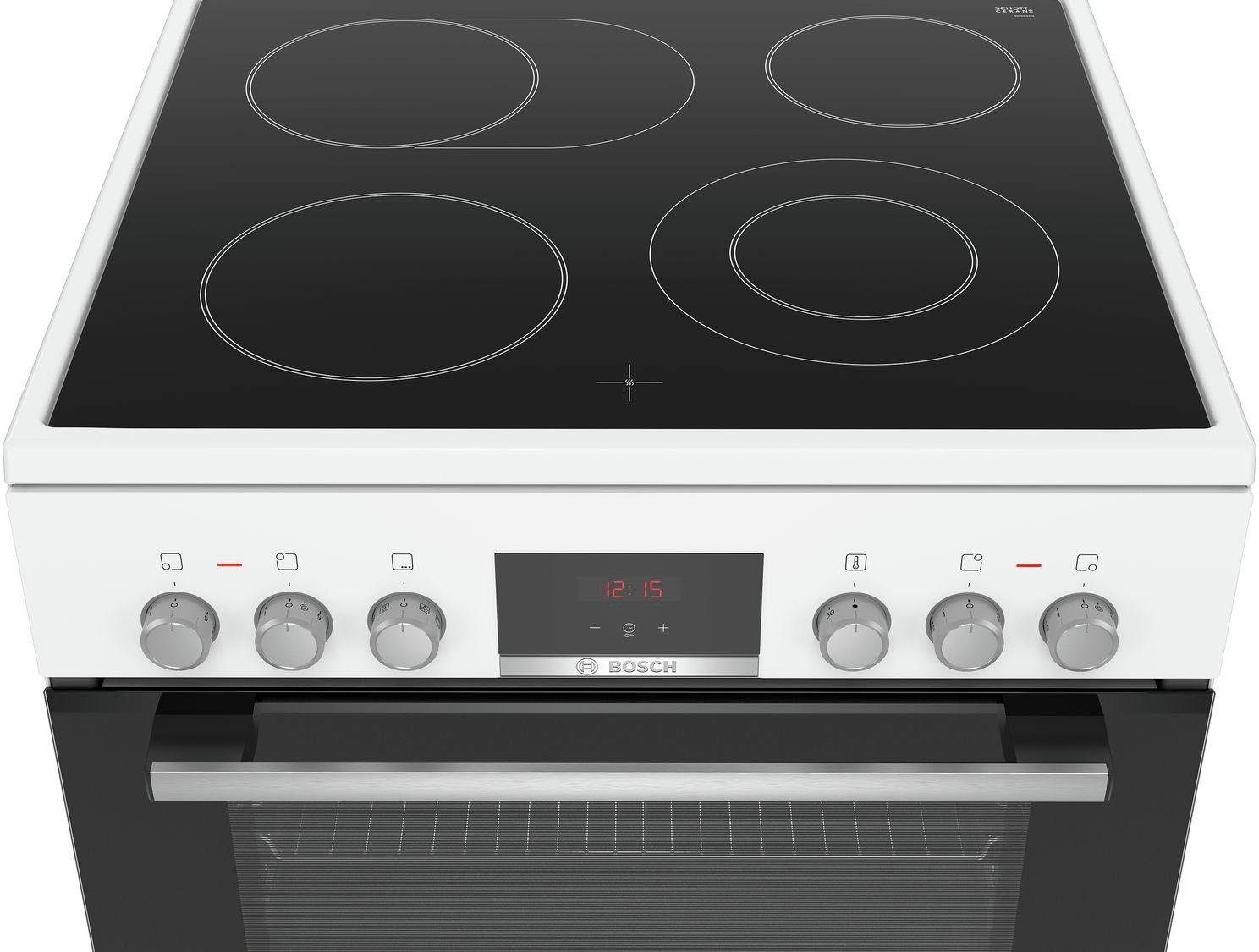 BOSCH Elektro-Standherd 4 HKR39C220, mit 2-fach-Teleskopauszug, ecoClean Direct