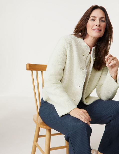 Blazerjacke aus Teddyfleece