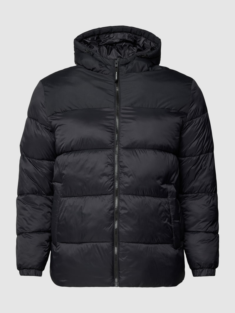 PLUS SIZE Daunenjacke mit Daunen-Feder-Füllung in schwarz