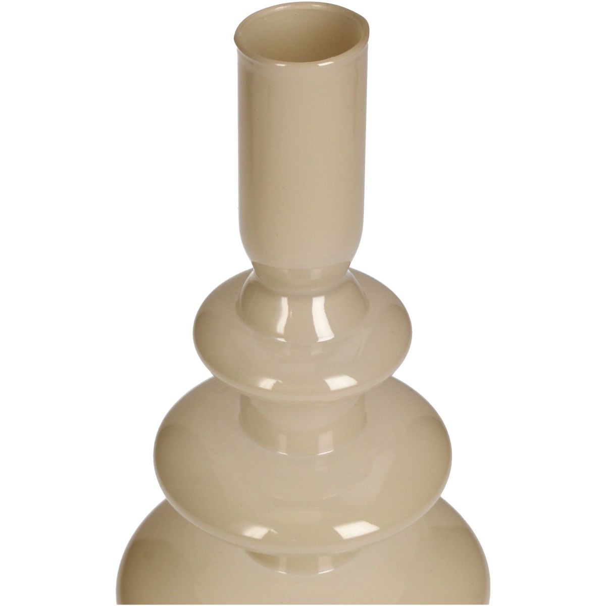 Trendhopper Kerzenständer Glossy Beige 22,5 cm