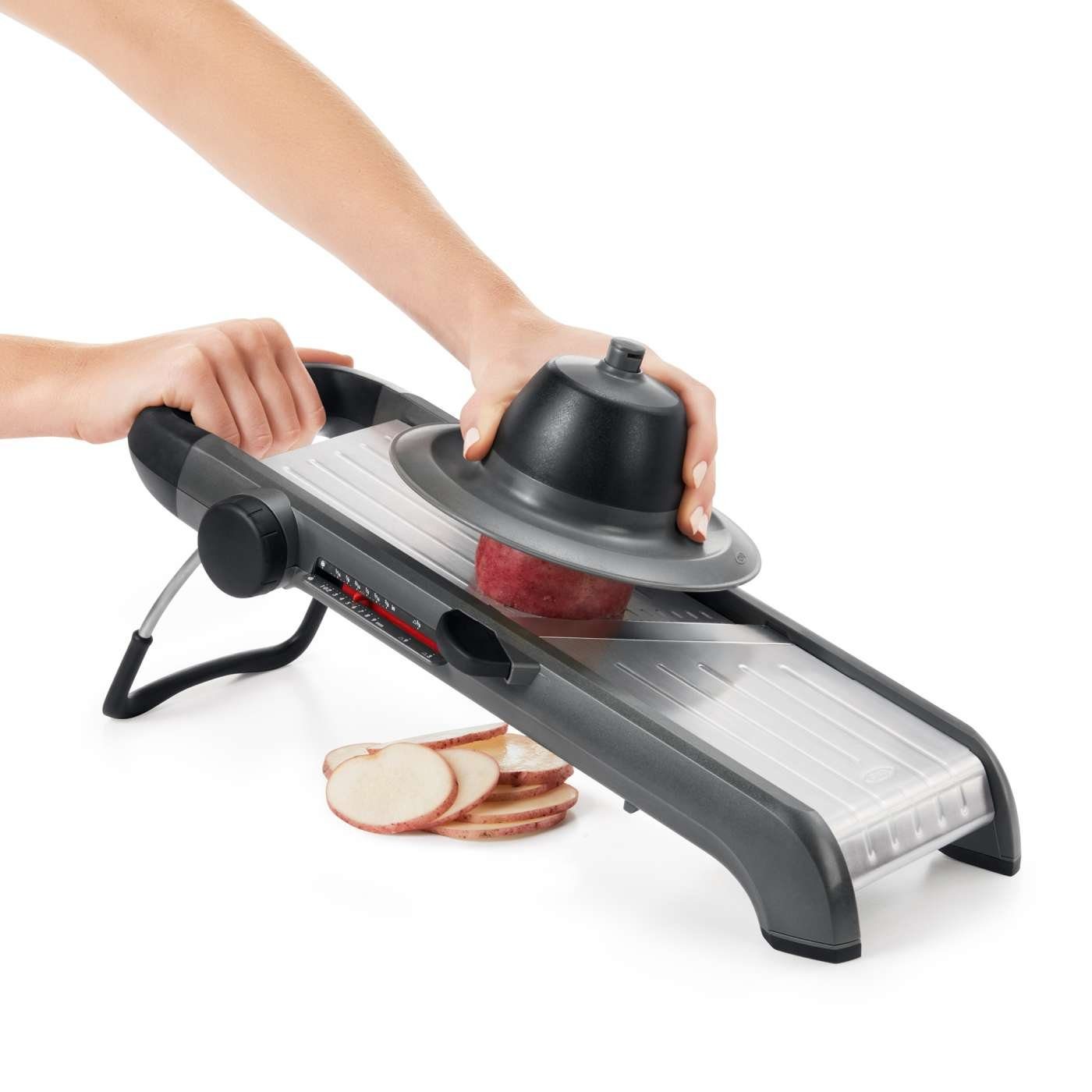 OXO SteeL Gemüsehobel Profi Obst- und Gemüsehobel 2.0 mit Edelstahlklingen, (1-St)