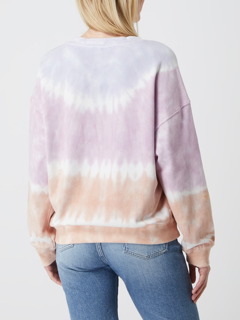 Sweatshirt im Batik-Look in flieder