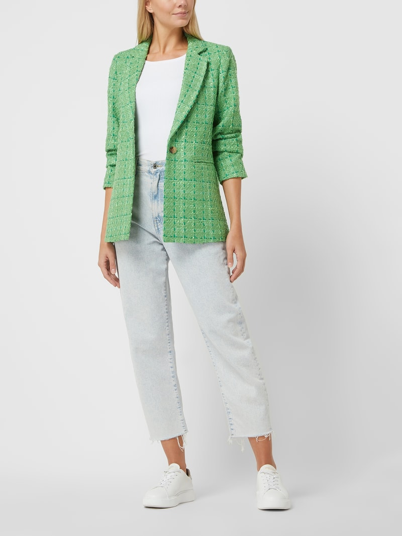 Blazer aus Bouclé in grün