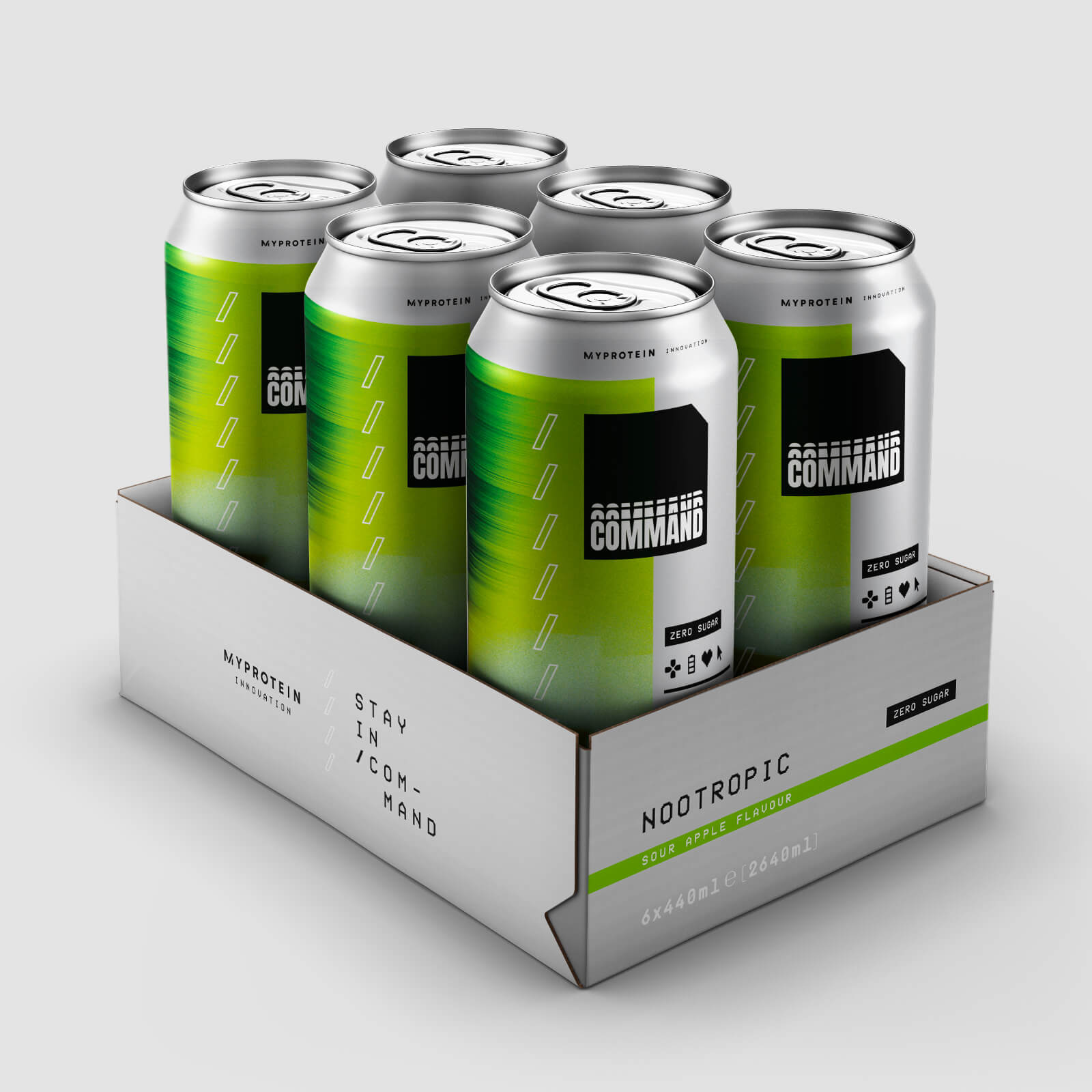 Canettes Command, pack de 6 – Pomme acidulée