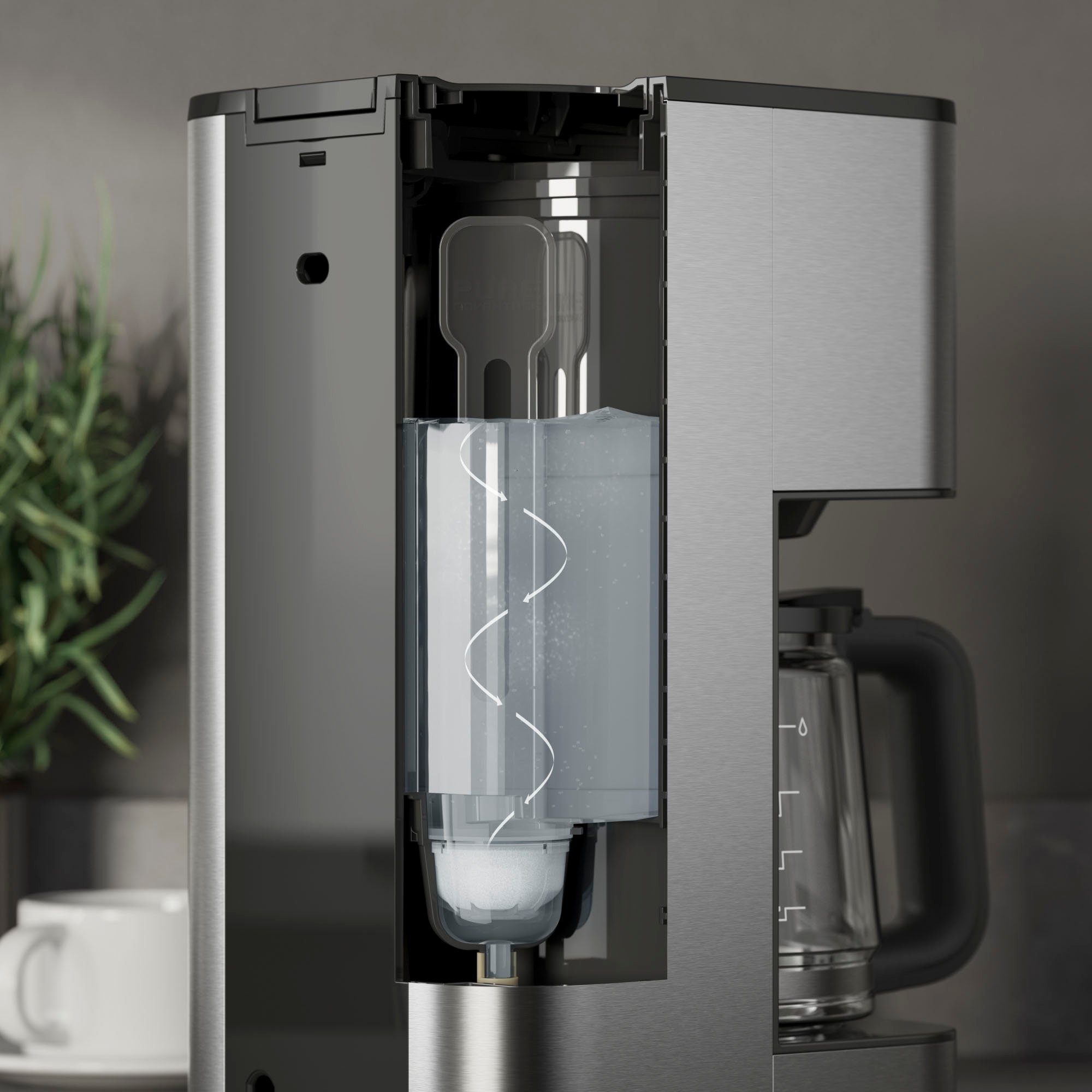 AEG Filterkaffeemaschine Gourmet 6 CM5-1-6ST, 1,25l Kaffeekanne, Korbfilter 1x4