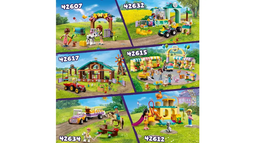 LEGO Friends 42615 Tieradoptionstag, Set mit Spielzeug-Tieren inkl. Hund