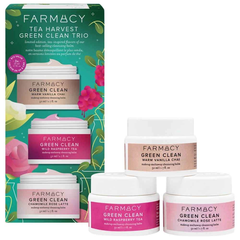 Farmacy Beauty Tea Harvest Green Clean Trio Soin visage