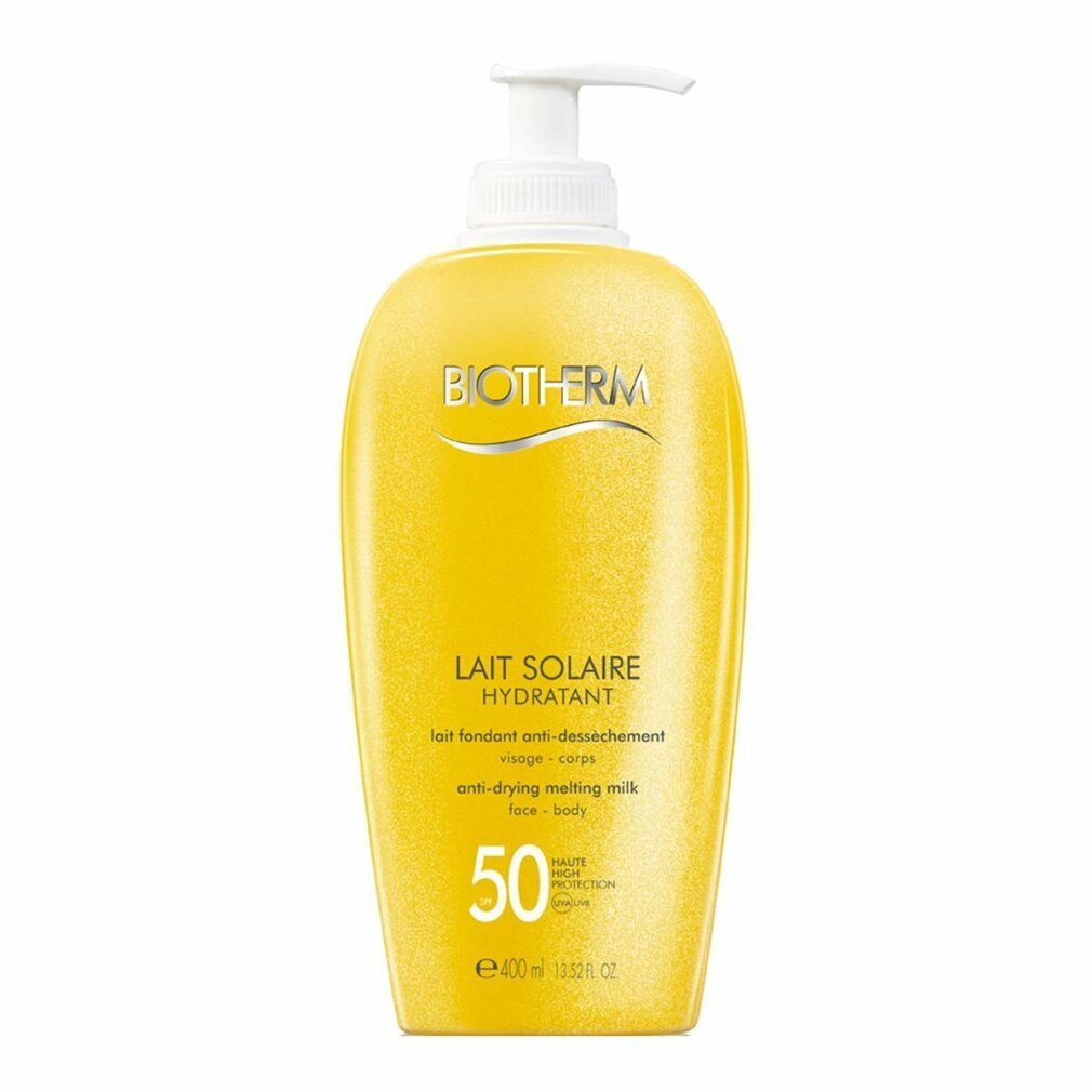 BIOTHERM Sonnenschutzpflege Biotherm Lait Solaire UVA und UVB Schutz Melting Milk LSF 50 400ml