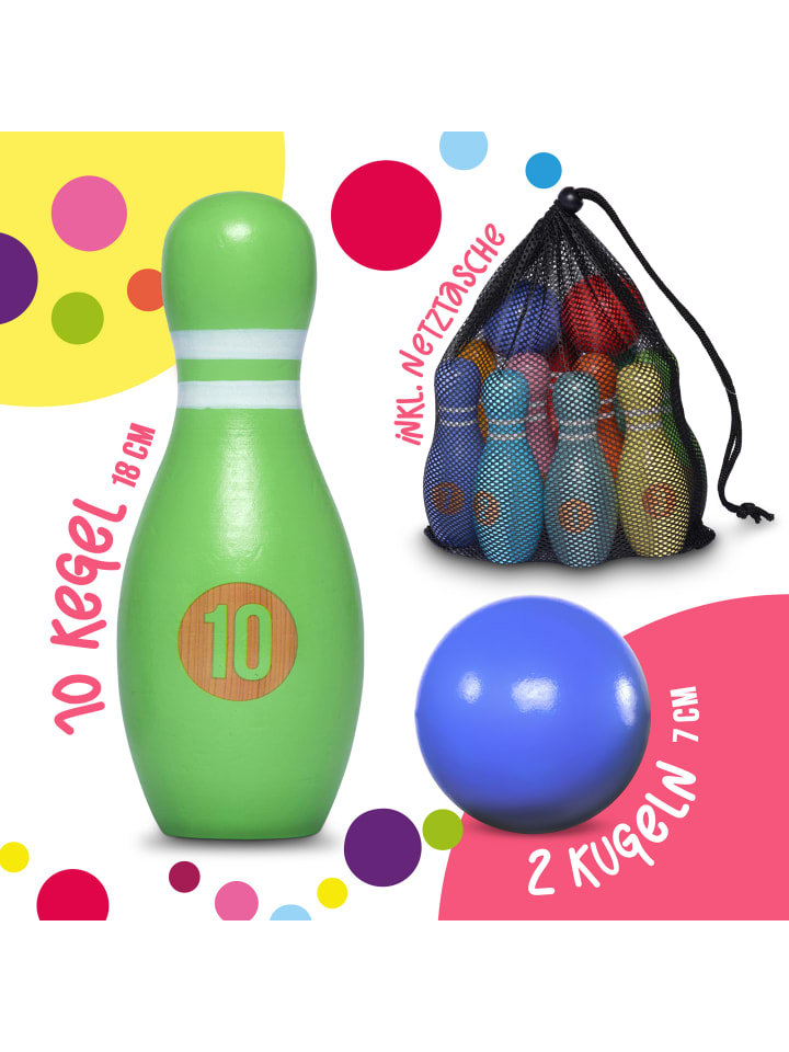 Pink Papaya Kegelspiel für Kinder 