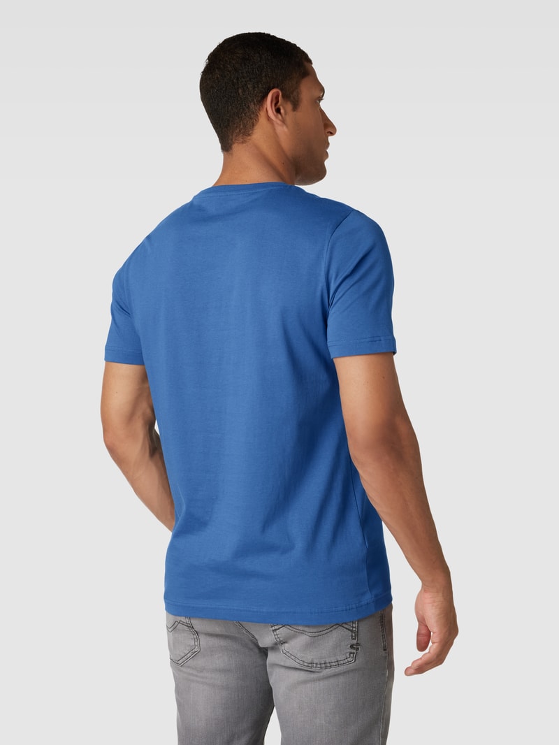 T-Shirt mit Rundhalsausschnitt in blau