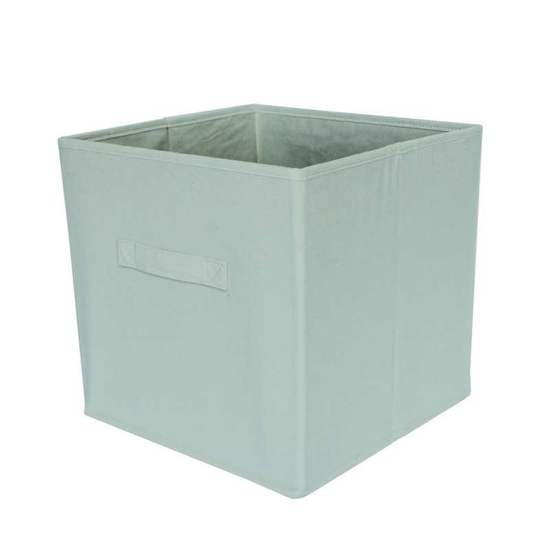 Bac de rangement intissé vert clair Box and Beyond