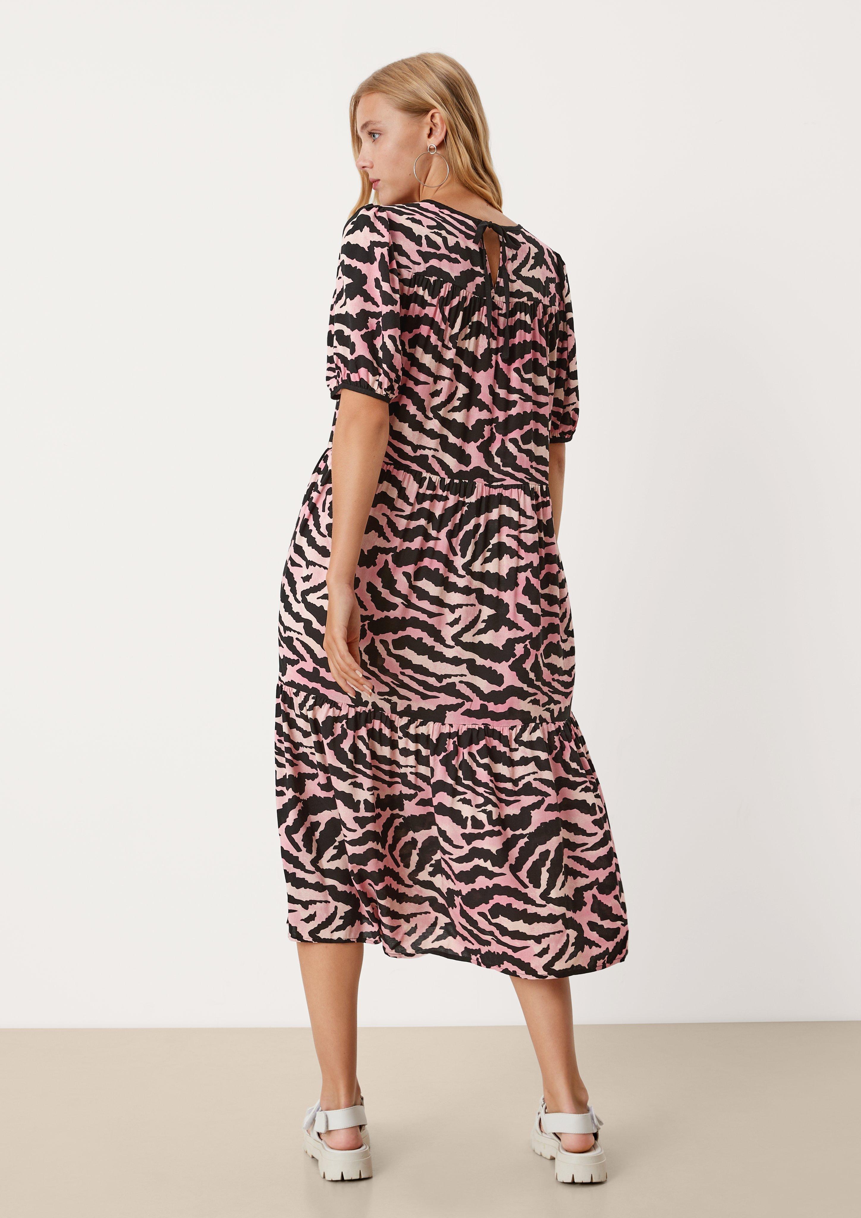 Stufenkleid mit Animalprint  2125255-99A1
