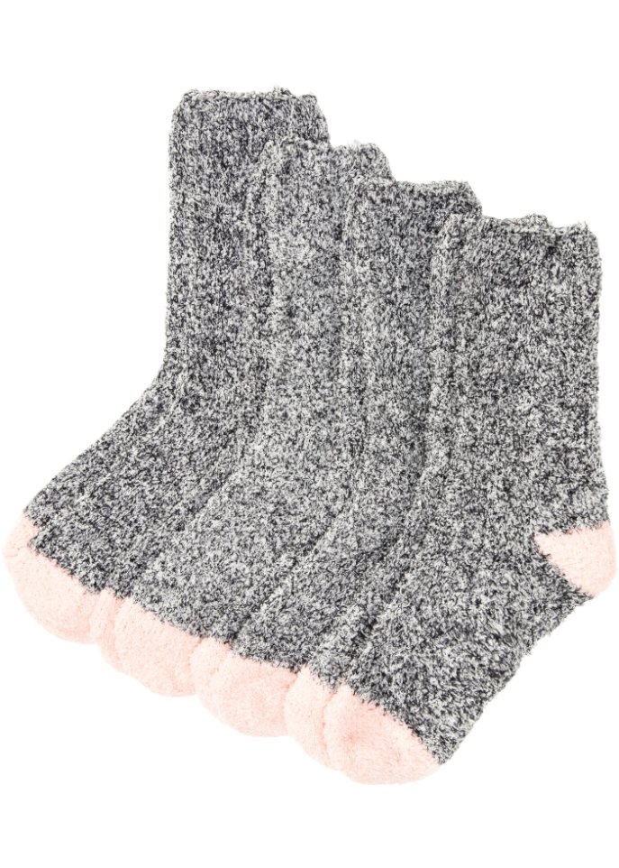 Kuschelsocken (4er Pack) mit Satinschleife